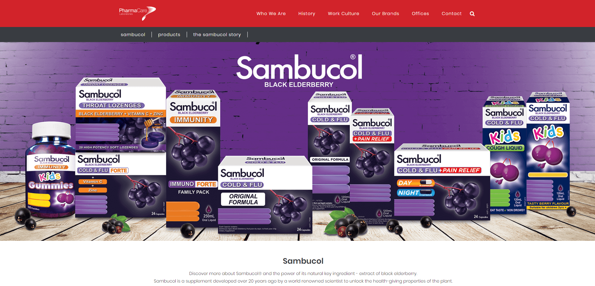 Sambucol官网-澳洲PharmaCare旗下品牌